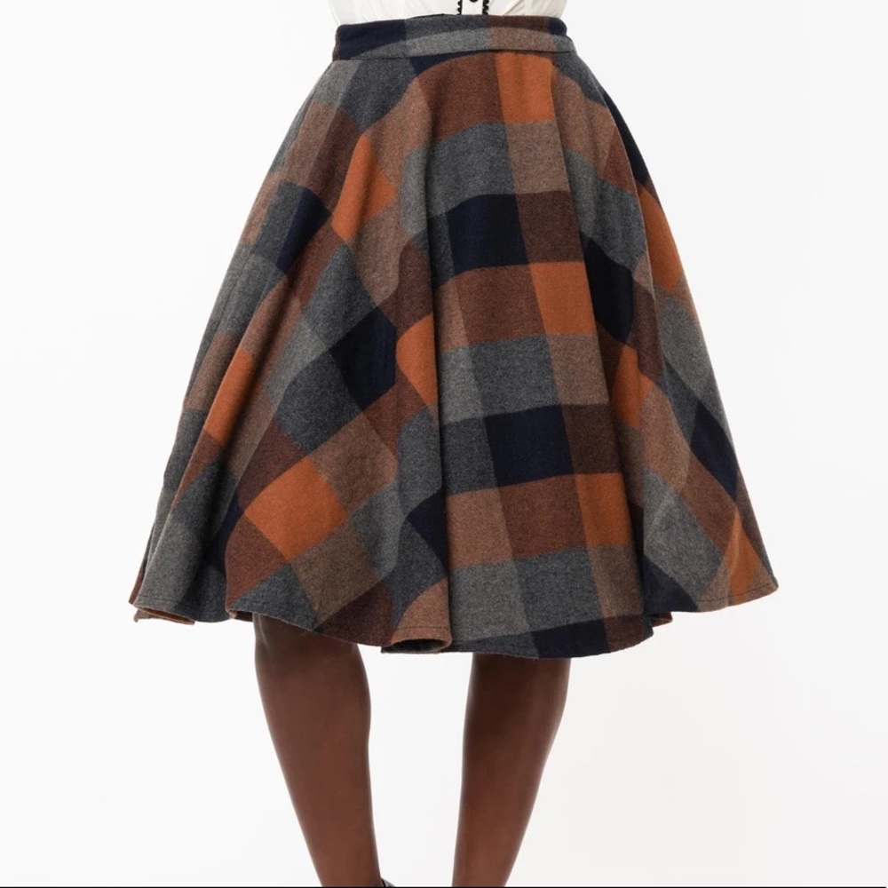 Unique Vintage Sofia Swing Skirt Large